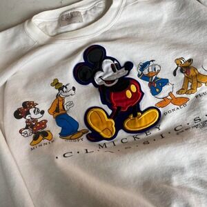 Vintage Disney Mickey Mouse‎  classics crew neckneck womens large